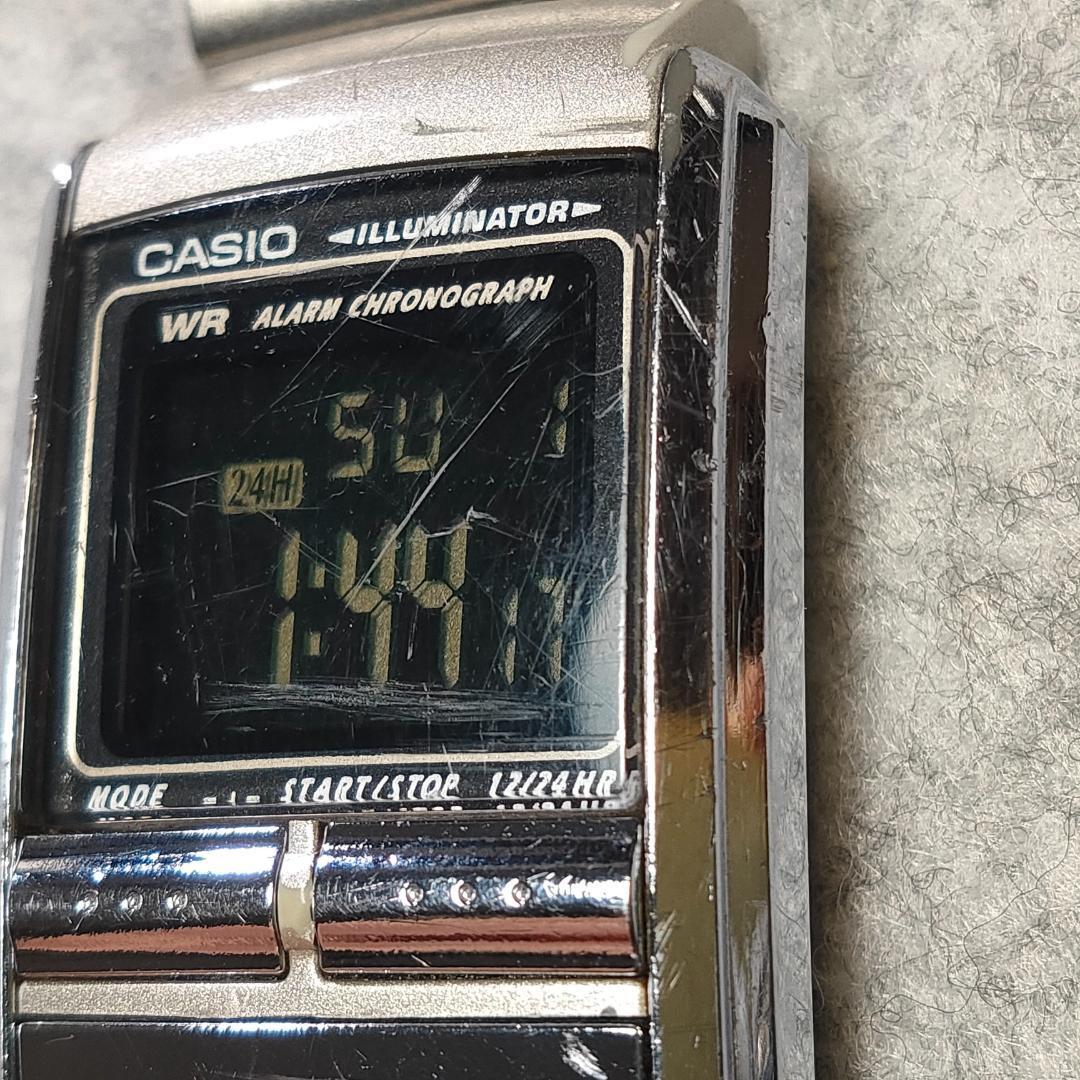 CASIO 1605 LA−200 シルバー 電池交換済み 稼働中 113M5拍卖