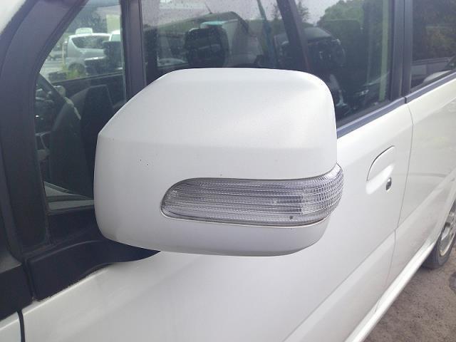 ムーヴ カスタム CBA-L150S 左サイドミラー/ドアミラー 電動格納 ウィンカー付 W16 パールホワイト拍卖