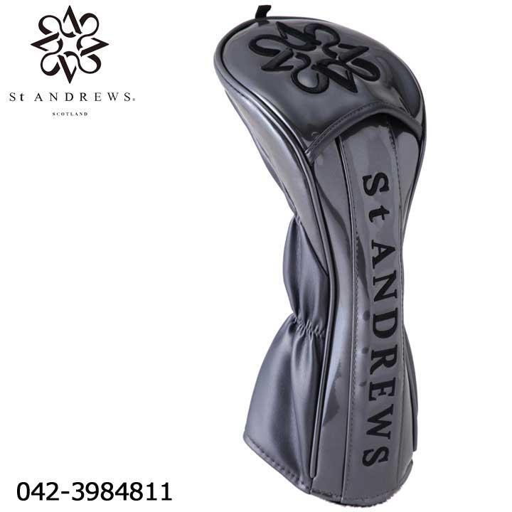 新品★セントアンドリュース★St.ANDREWS★042-3984811 エナメル ヘッドカバー ドライバー用★460cc対応★【020】ガンメタリック拍卖