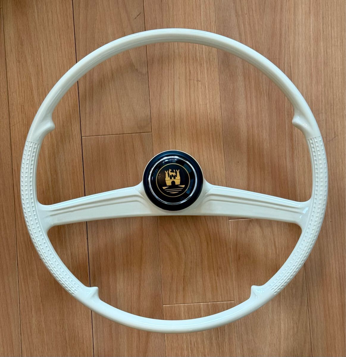 空冷フォルクスワーゲン PETRI ROMETSCH(ロメッシュ)スタイル ステアリング TYPE-Ⅰ ~ '59 K.Ghia ~ '59 ホーンボタン付拍卖