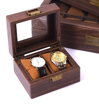 大人気新品未使用腕時計収納ボックス 木製時計ケース 高級感満載! 時計ディスプレイ ウォッチボックス 高級 クションケース コ 2本用拍卖