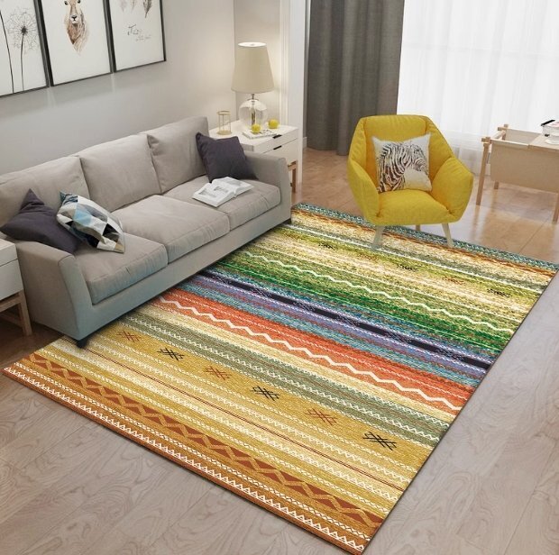 人気美品★ ナイン アンティーク 家具 北欧 クム シルク マット カーペット 玄関 ギャッベ イラン 160cm*230cm拍卖