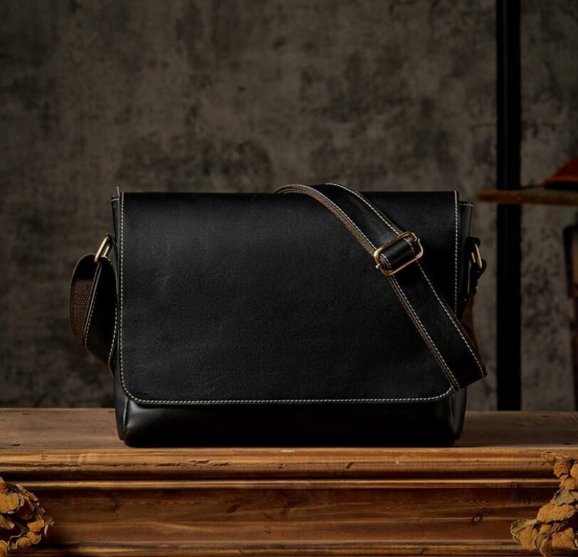 メンズバッグ ショルダーバッグ 本革 斜め掛けバッグ メッセンジャーバッグ カジュアル 通勤通学 ショルダーバック ブラック鞄 自転車 出張拍卖