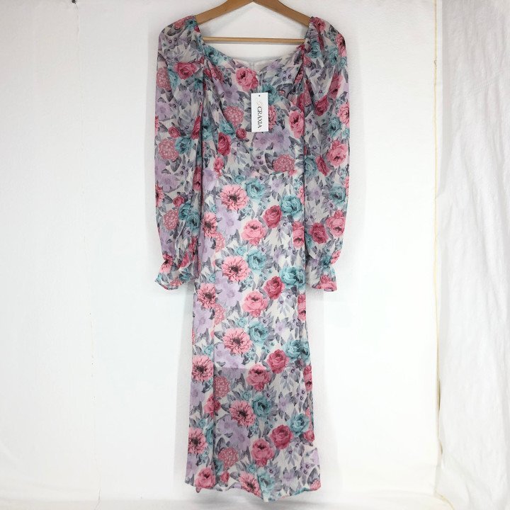 GLACIER グラシア タグ付き 花柄 フェミニン ワンピース SIZE: S パープル系 LH632025051312拍卖