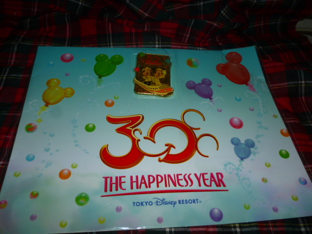未使用 ディズニーリゾートライン 30周年記念 ピンバッジ 台紙付き THE HAPPINESS YEAR TDR拍卖