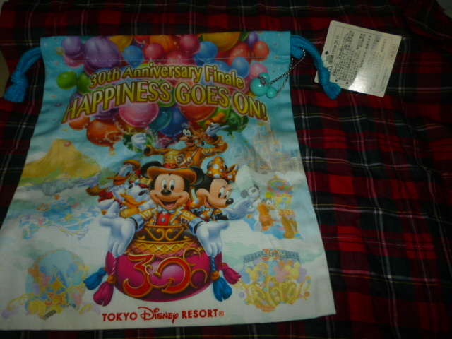 未使用 TDR 巾着 30周年記念 ファイナル Finale HAPPINESS GOES ON! 東京ディズニーリゾート拍卖