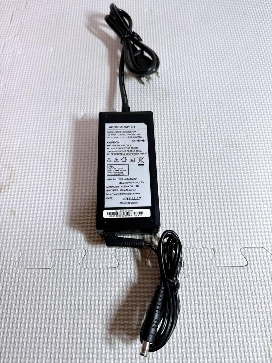 ★HUMAX ヒューマックス 純正 ACアダプター 電源アダプター SH1225JCJP センタープラス 12V 12.0V 2.5A 2500mA 30W拍卖