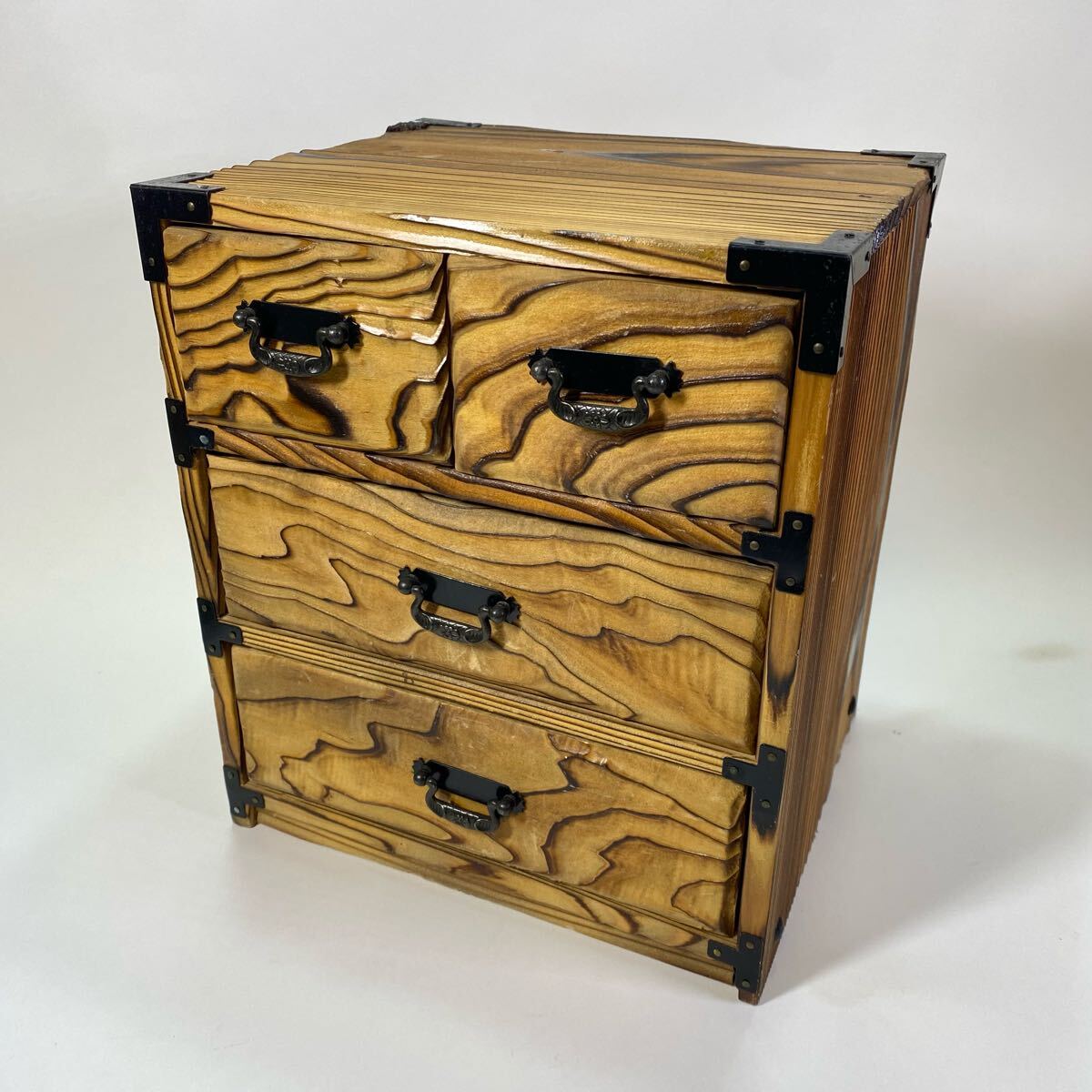 木製 小箪笥 小引き出し 小物入れ レトロ 収納 和風 インテリア 飾 木箱拍卖