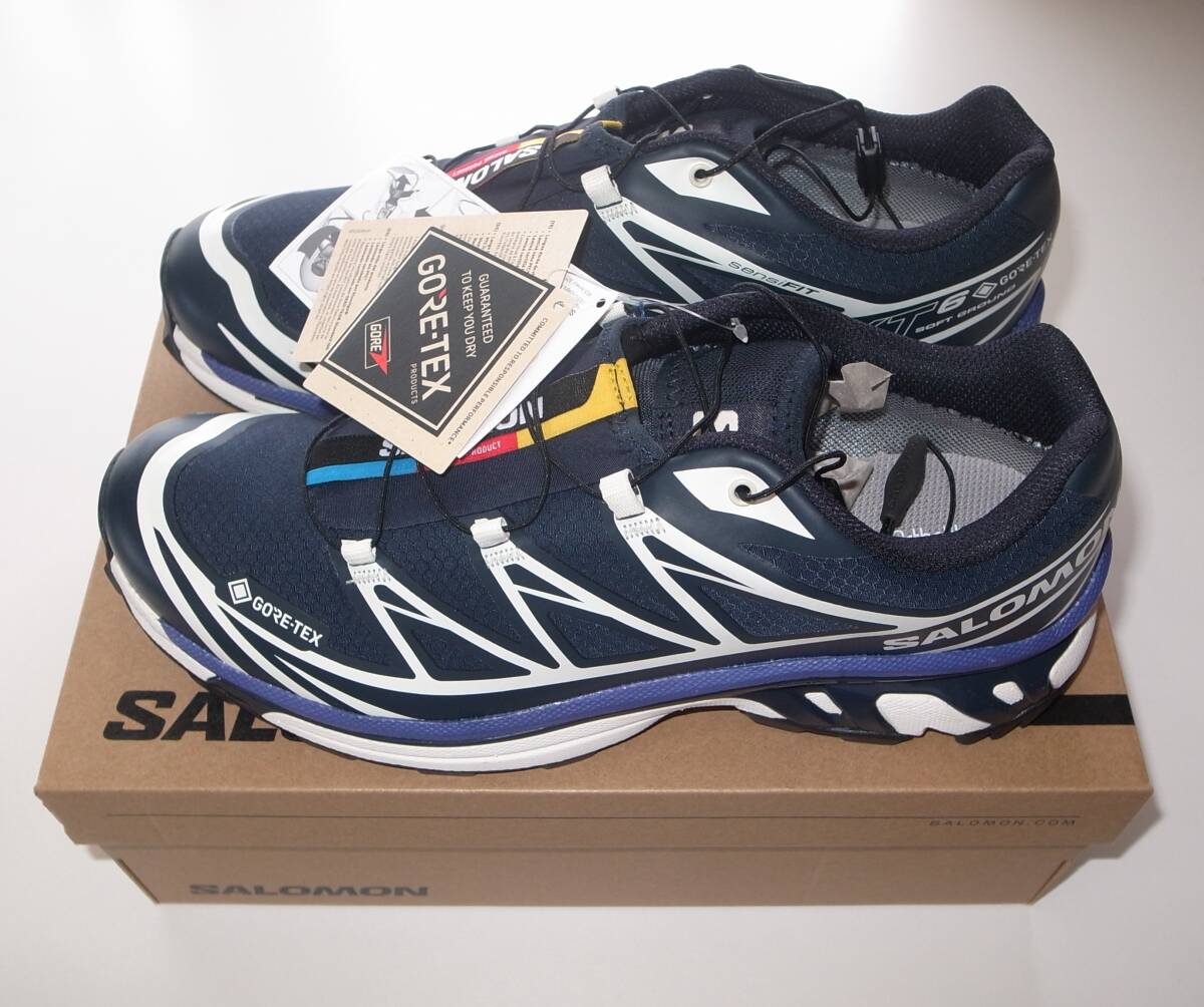 SALOMON XT-6 GTX ゴアテックス 27.5cm navy blue拍卖