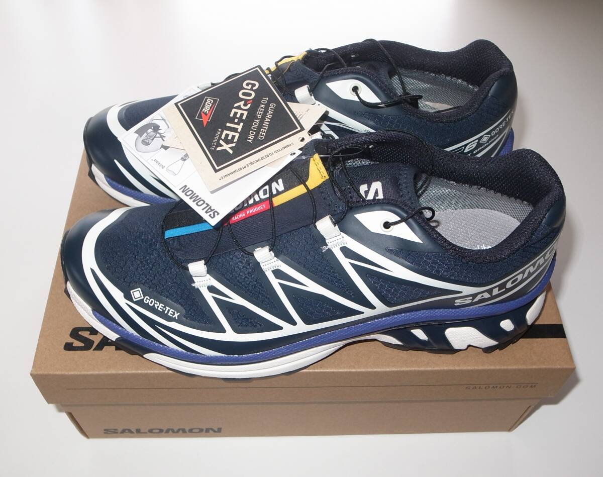 SALOMON XT-6 GTX ゴアテックス 26.5cm navy blue拍卖