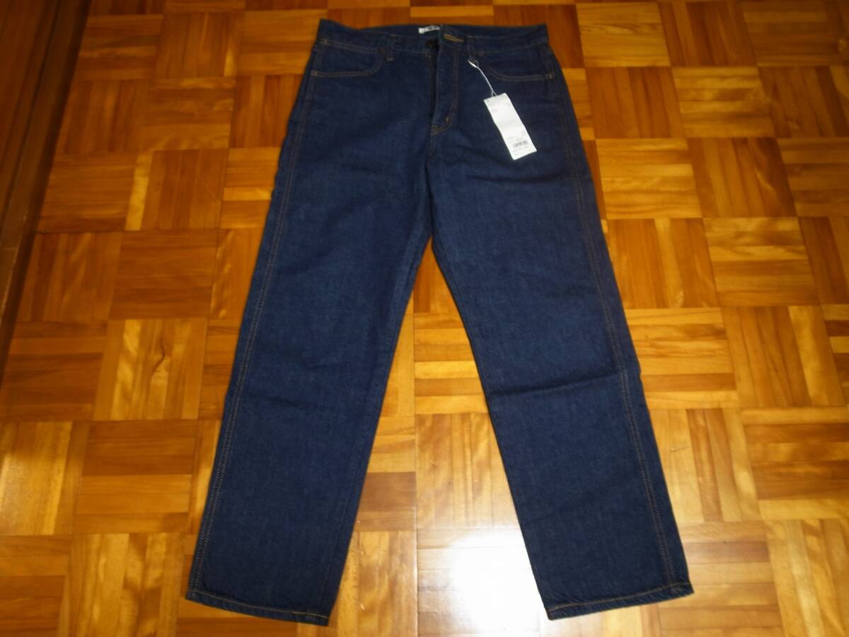 【新品タグ付き】 ユニクロU スリムフィットストレートジーンズ W29(73cm) ネイビー 20SS ユニクロユー デニム拍卖