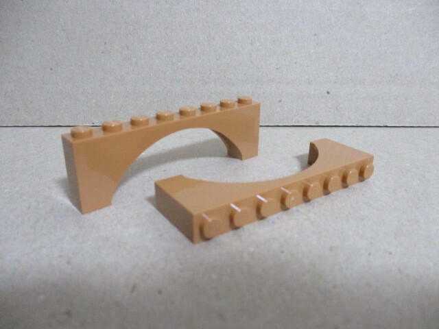 レゴ パーツ 1×8×2アーチ ダークフレッシュ2個 新品拍卖