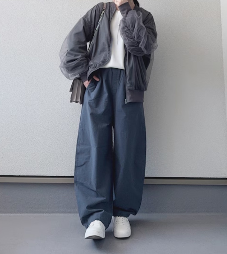 チュールレイヤードBIGブルゾン メッシュシースルージャンパー拍卖