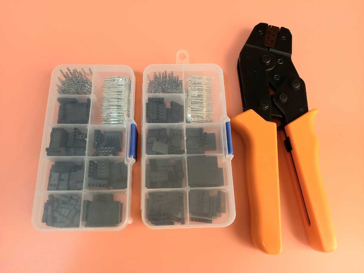 デュポンワイヤージャンパー専用圧着ペンチ+デュポンワイヤージャンパー2セット拍卖