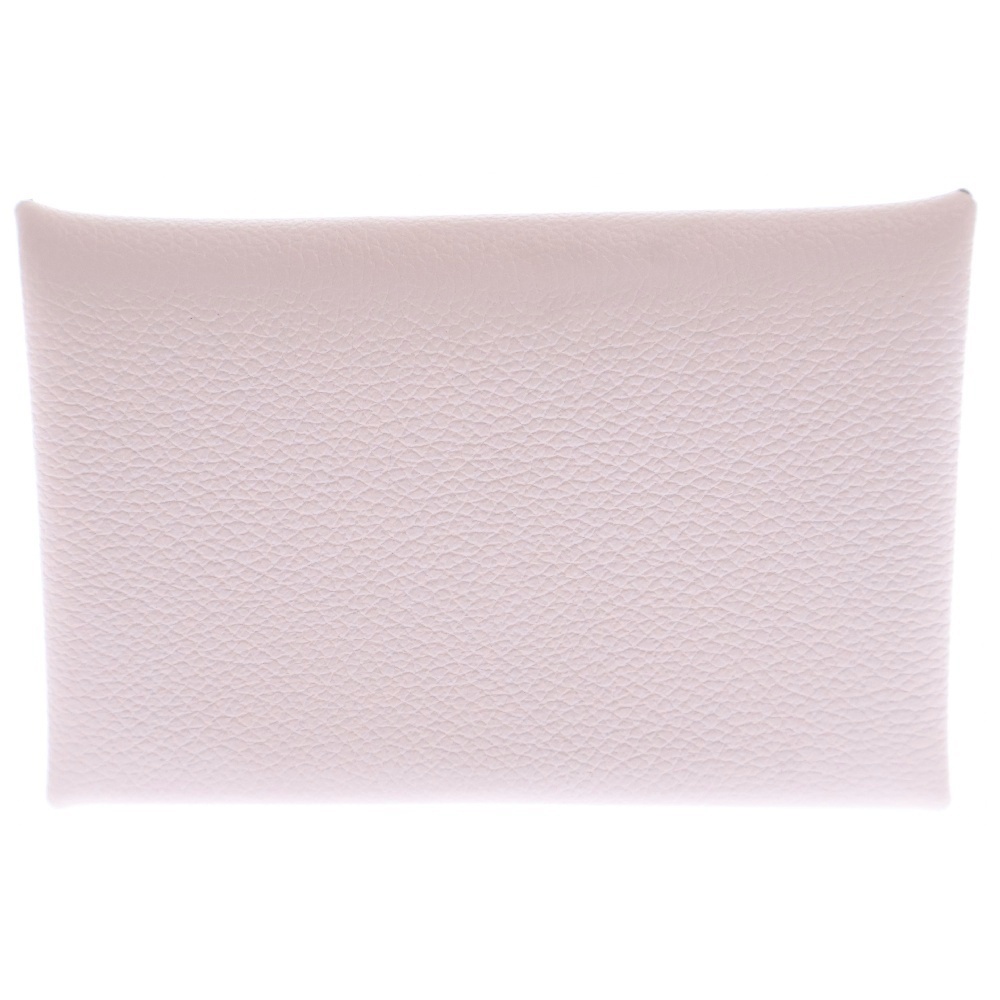 HERMES エルメス カルヴィ コインケース シェブルミゾル モーヴペール ピンク レザー拍卖