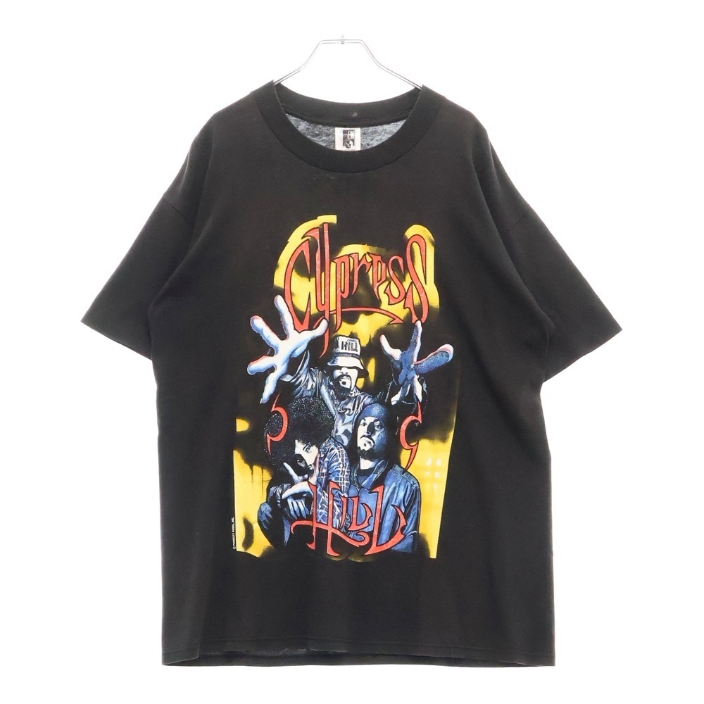VINTAGE ヴィンテージ 90s THE CYPRESS HILL EXPERIENCE サイプレスヒル 両面プリント Tシャツ 半袖カットソー ブラック拍卖