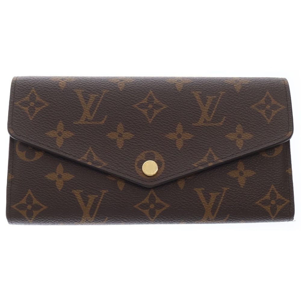 LOUIS VUITTON ルイヴィトン モノグラム ポルトフォイユサラ レザーロングウォレット 2つ折り長財布 ブラウン M60531拍卖