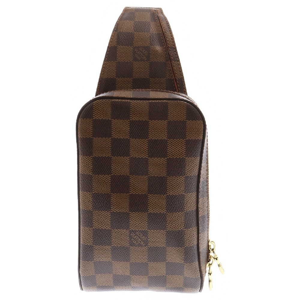 LOUIS VUITTON ルイヴィトン ダミエ ジェロニモス N51994 ブラウン PVC ボディバッグ拍卖