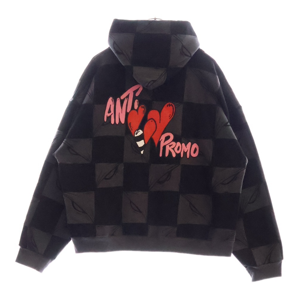 ANTI PROMO EYES HOODIE MATTY BOYプリントプルオーバーフーディ パーカー ブラック拍卖