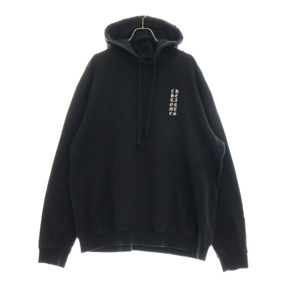 CHROME HEARTS クロムハーツ SWTSHRT PLVR アームロゴプリントプルオーバーパーカー ブラック拍卖