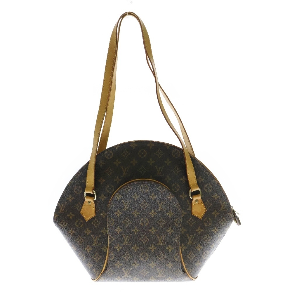 LOUIS VUITTON ルイヴィトン モノグラム エリプスショッピング トートバッグ ハンドバッグ ブラウン ゴールド金具 レザー M51128拍卖