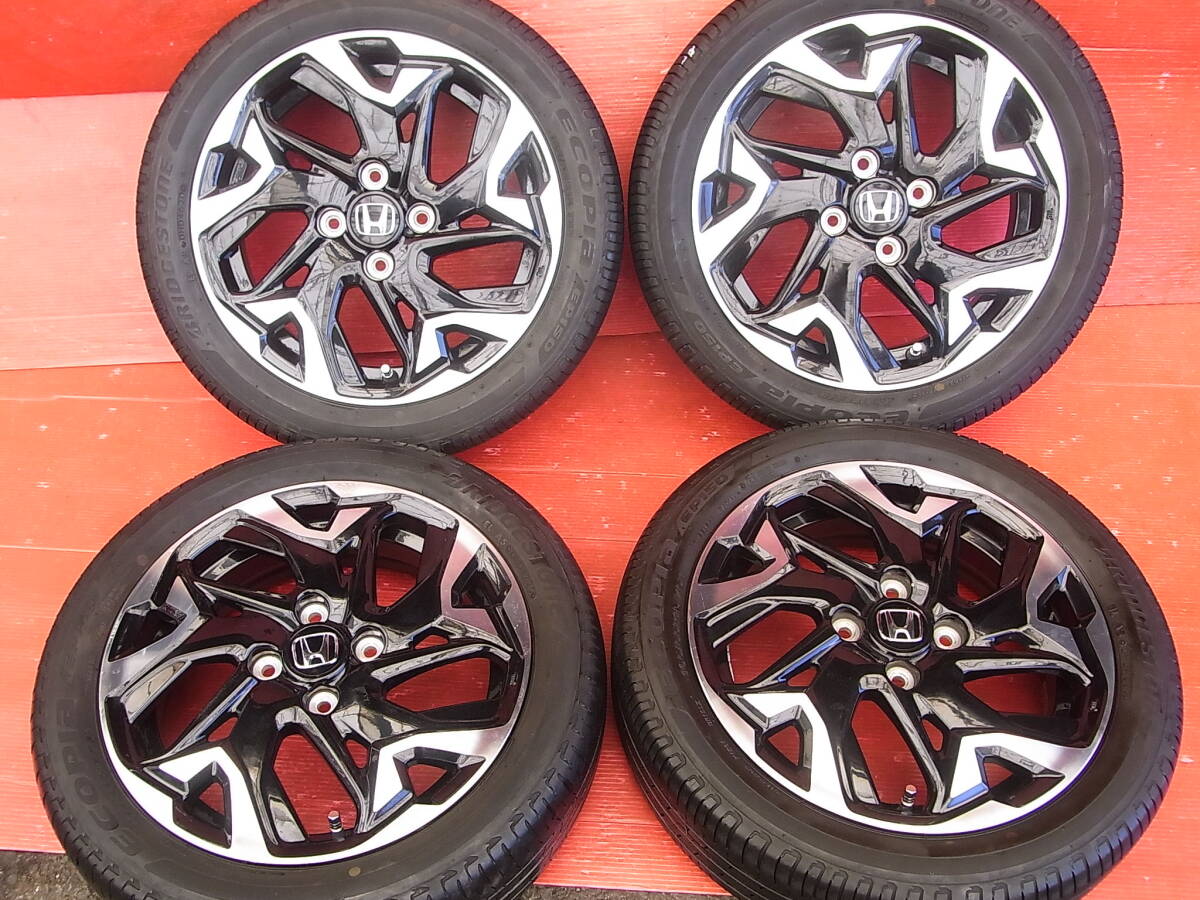 ホンダ N-BOX純正!4.5J 15インチ +45 100/4H +ブリヂストン製 165/55R15 サマータイヤ付き4本SET!拍卖