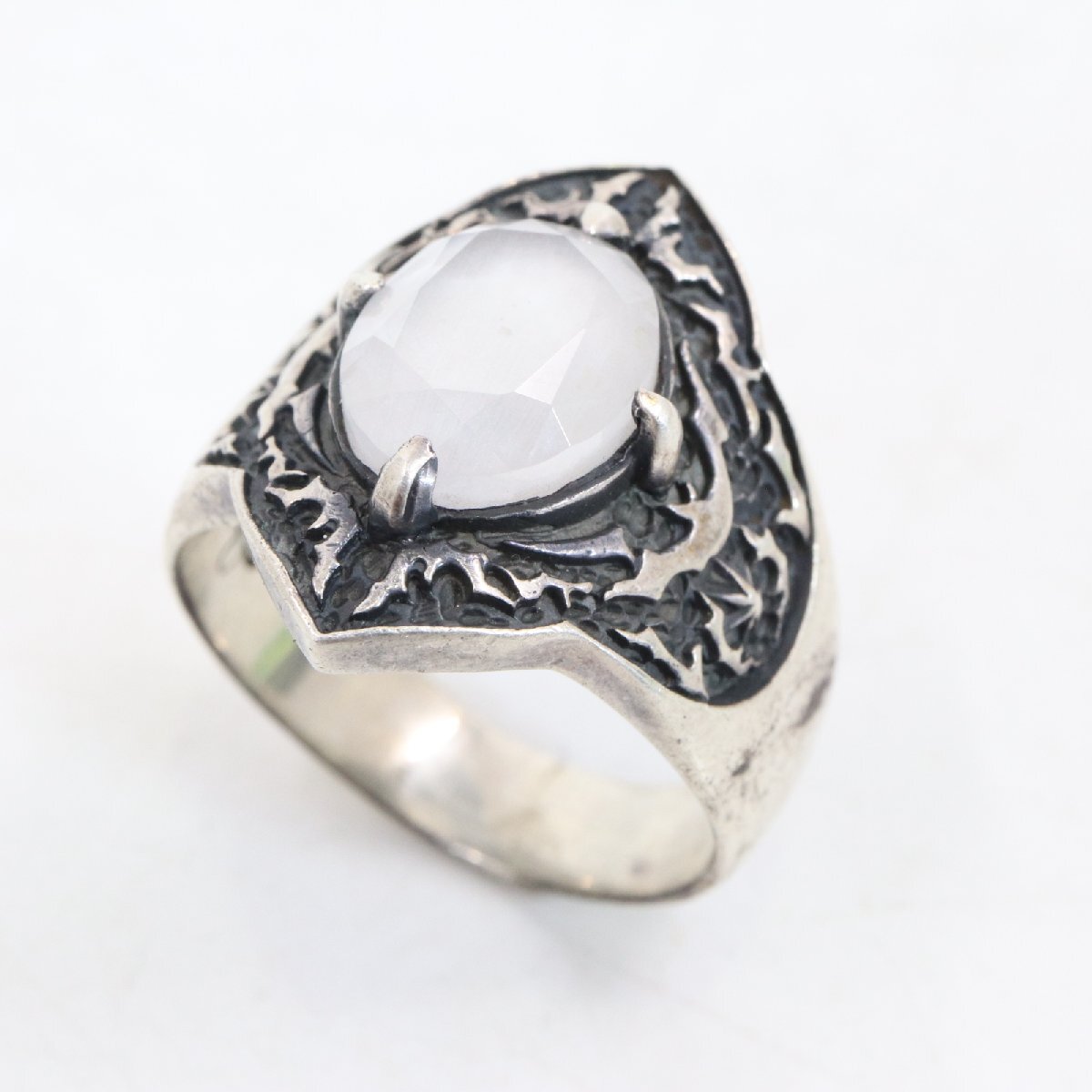 アラベスク 925 リング メンズ 宝石 ブランド 23号 #63 シルバー アクセサリー 【中古】 / 11078 YMR拍卖