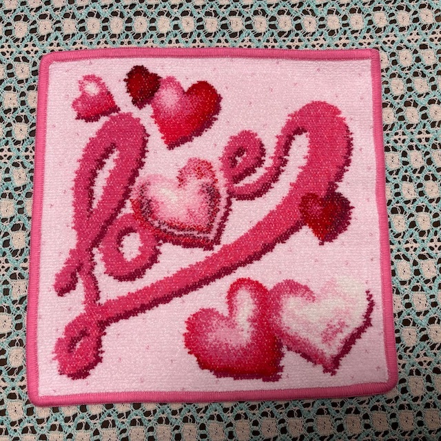 ◆新品 フェイラー FEILER タオルハンカチ〈In Love インラブ〉濃いピンク Rose ローズ シュニール織拍卖