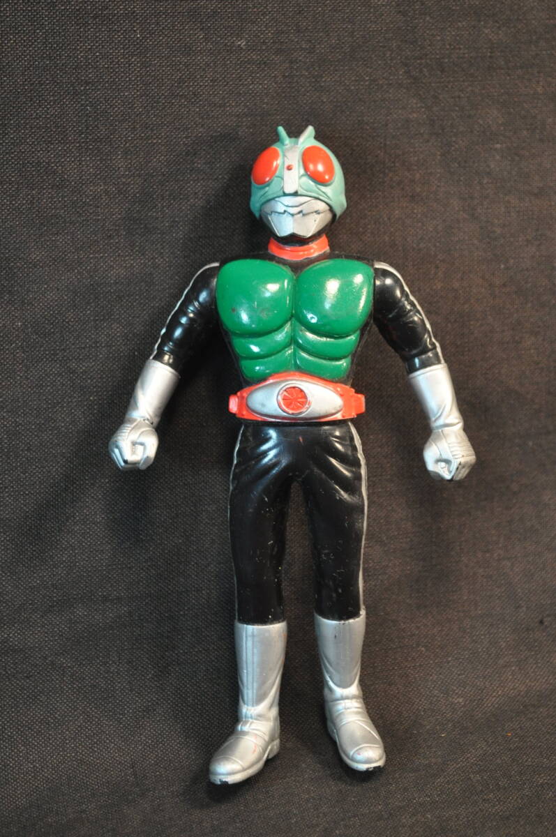 6 バンダイ 仮面ライダー ソフビ人形 1号 高約16cm拍卖