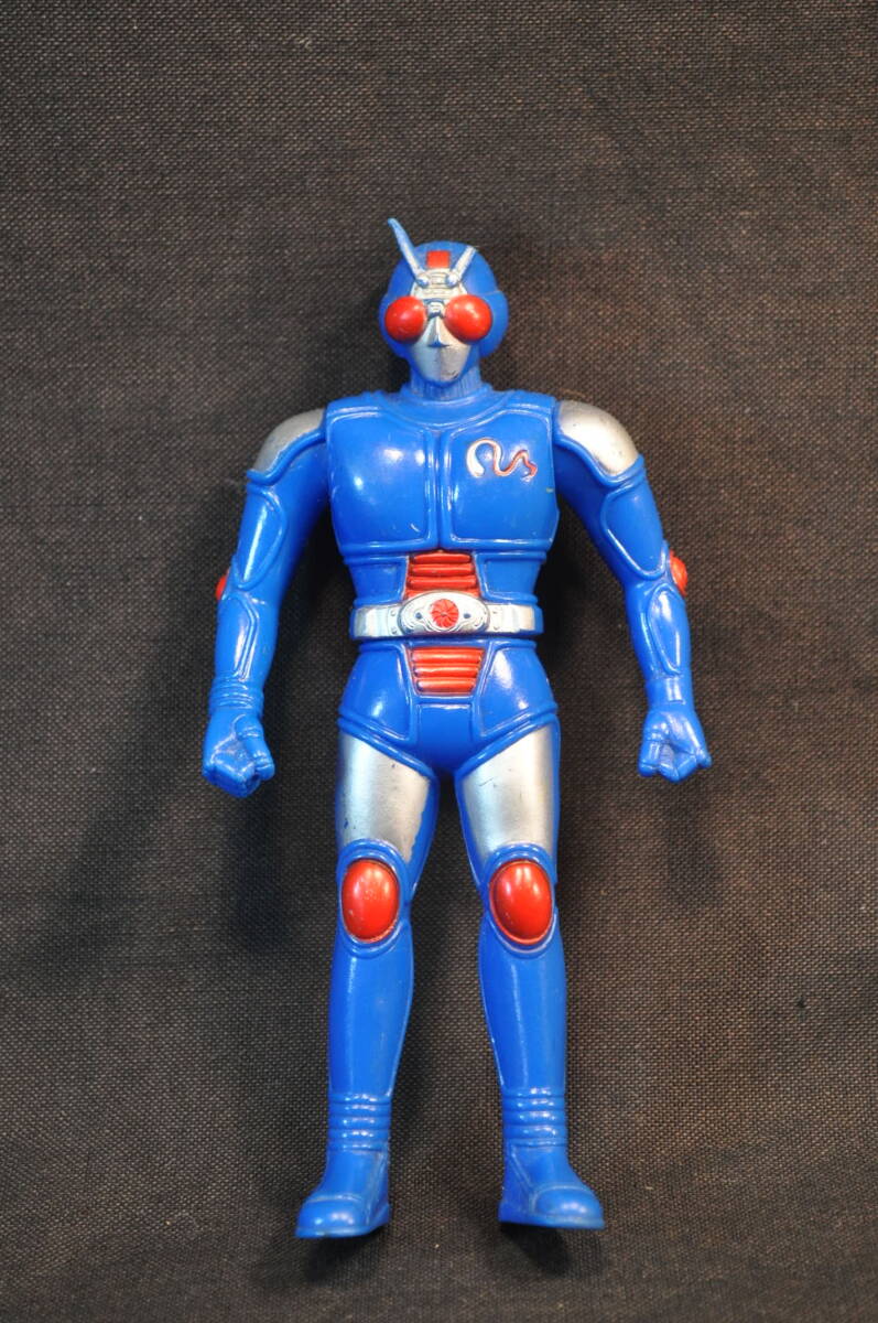 15 バンダイ 仮面ライダー ブラックRX バイオライダー ソフビ人形 高約16cm拍卖