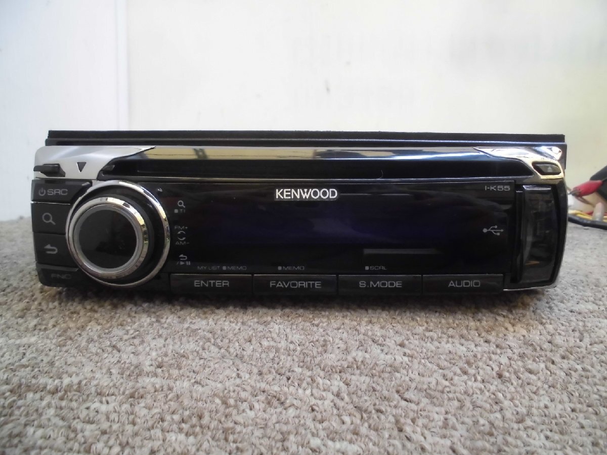 ☆ 日産純正オプション ケンウッド 1DIN レシーバー I-K55TN CD チューナー MP3 フロントUSB・AUX端子 250522 ☆拍卖