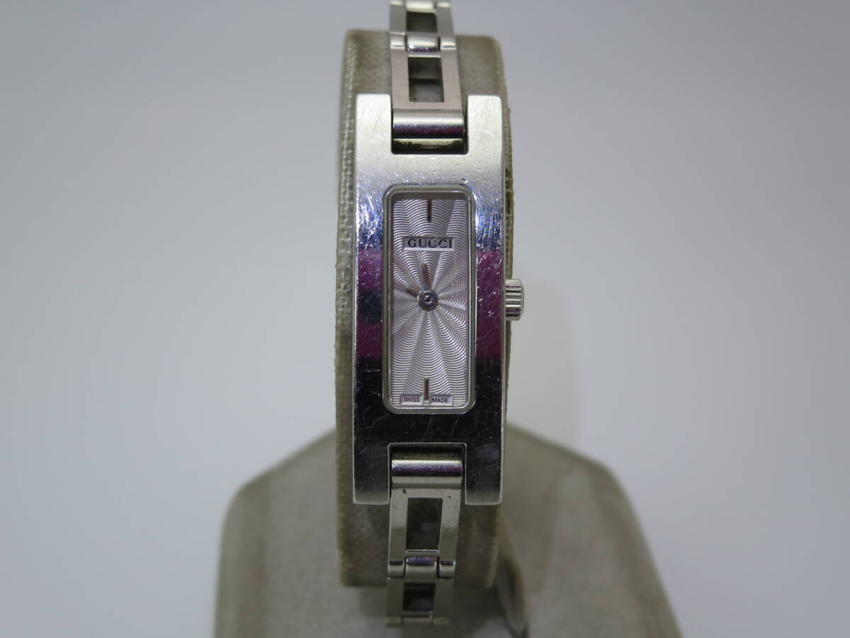 ☆ グッチ 3900L SS QZ シルバー文字 レディース QZ 約15.5㎝位 中古 時計 拍卖
