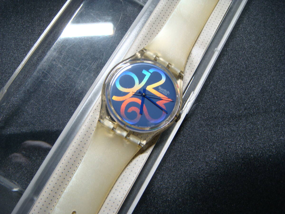 ビンテージ Swatch 腕時計 スウォッチ 未使用 稼働品 ホワイトベルト拍卖