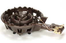 ★新品 タチバナ TS-515P 二重バーナー 鋳物コンロ イモノコンロ 店舗 業務用 卓上コンロ 一口コンロ ●送料無料拍卖