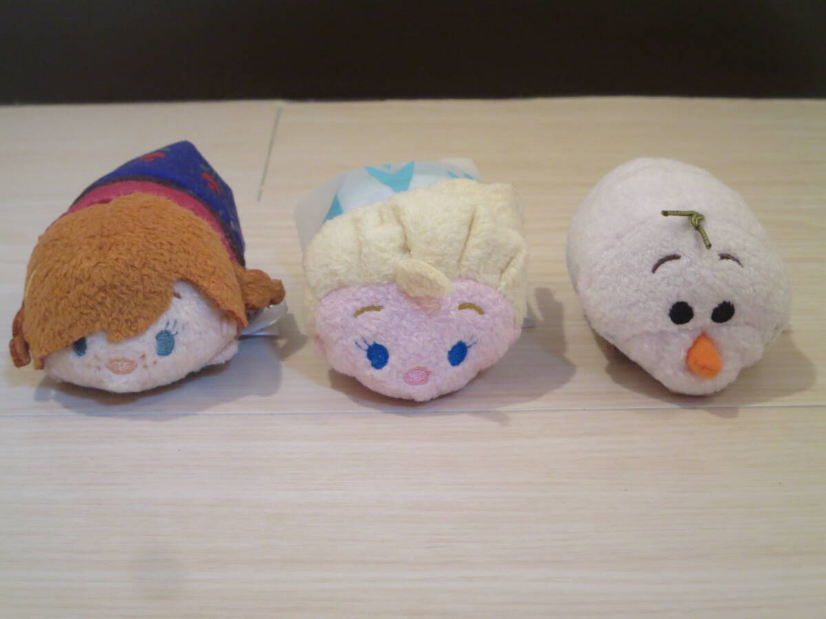 ロ ディズニーストア限定 ツムツムぬいぐるみ(S)【アナ & エルサ & オラフ】3体セット アナと雪の女王拍卖