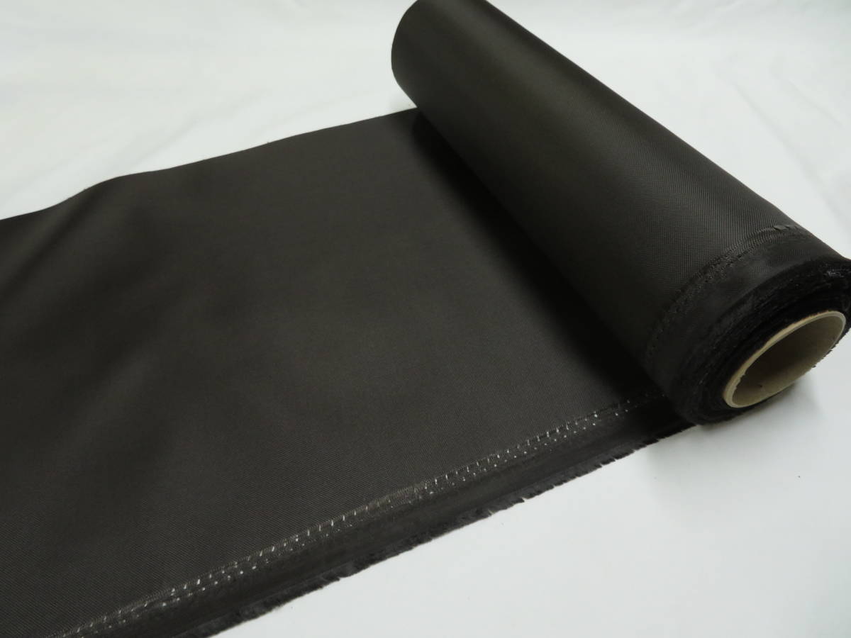 はぎれロール (TH-45) 無地 ナイロン オックス 茶色 ブラウン 撥水 防水 約31㎝幅×約22m 狭い 布 生地 スタイ 教材 安い ハギレロール拍卖