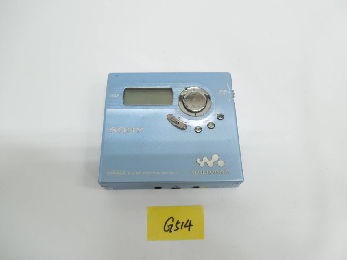SONY ソニー ポータブルMDレコーダー MZ-N920 MD ウォークマン WALKMAN 現状品 G514拍卖