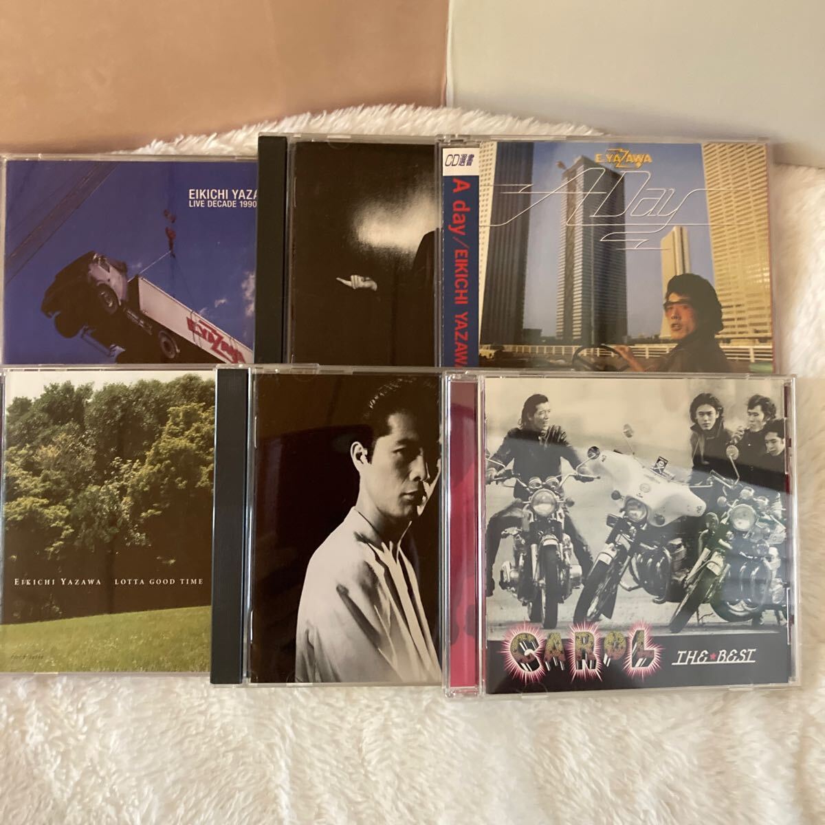 n5028『矢沢永吉 』「TEN YEARS AGO」/「LIVE DECADE1990-1999」/「KAVACH」キャロルのベストアルバム「ザ★ベスト」/他 CD 6枚セット拍卖