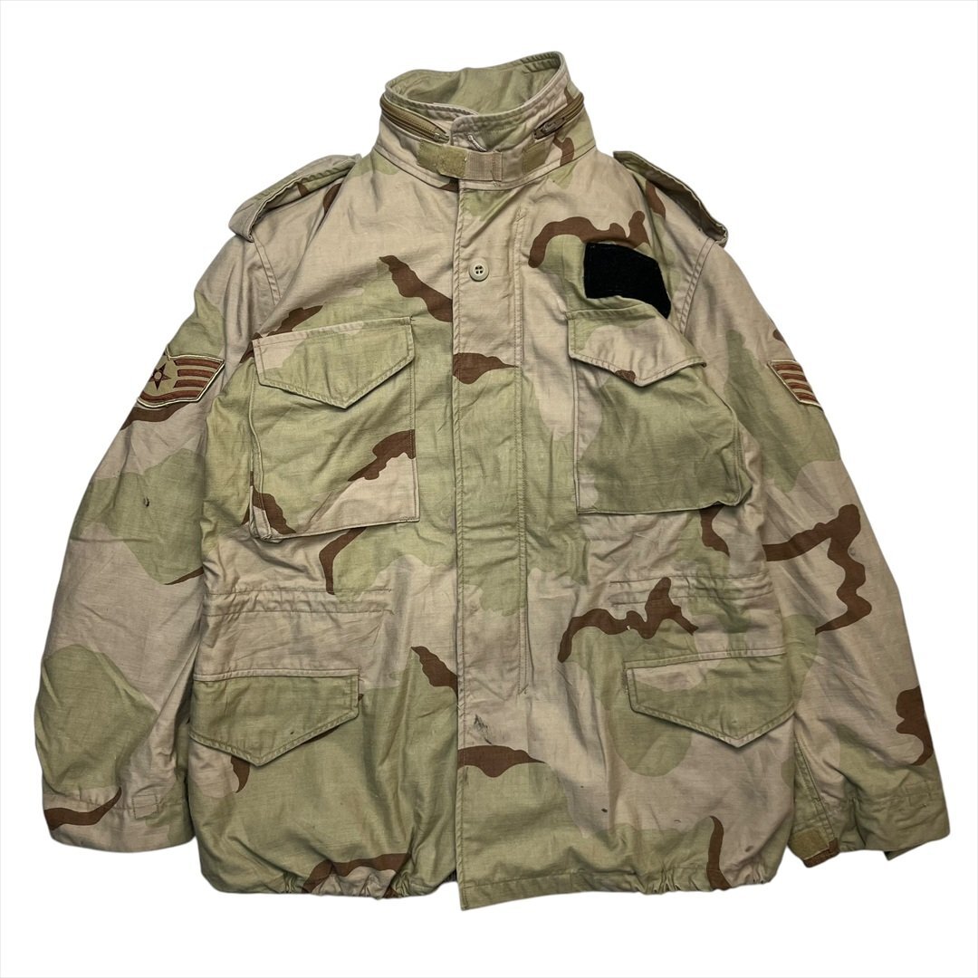 90s Vintage US ARMY ミリタリー M-65 フィールド ジャケット 柄物 Military 古着 メンズ M DLA100-91-C-0370 デザートカモ ヴィンテージ拍卖