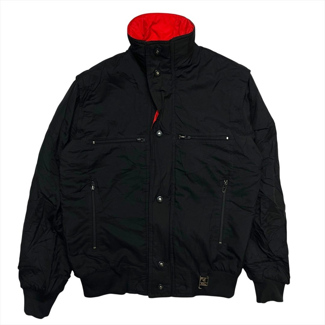 【訳アリ】 Vintage SKI LION スキーライオン スノー ジャケット ブラック 古着 メンズ S スキーウェア スノーウェア ヴィンテージ拍卖