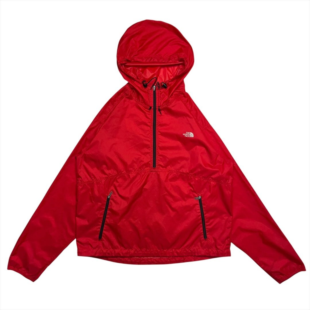 00s Vintage ザ ノースフェイス パッカブル アノラック パーカー レッド THE NORTH FACE 古着 メンズ M ナイロン ジャケット ヴィンテージ拍卖