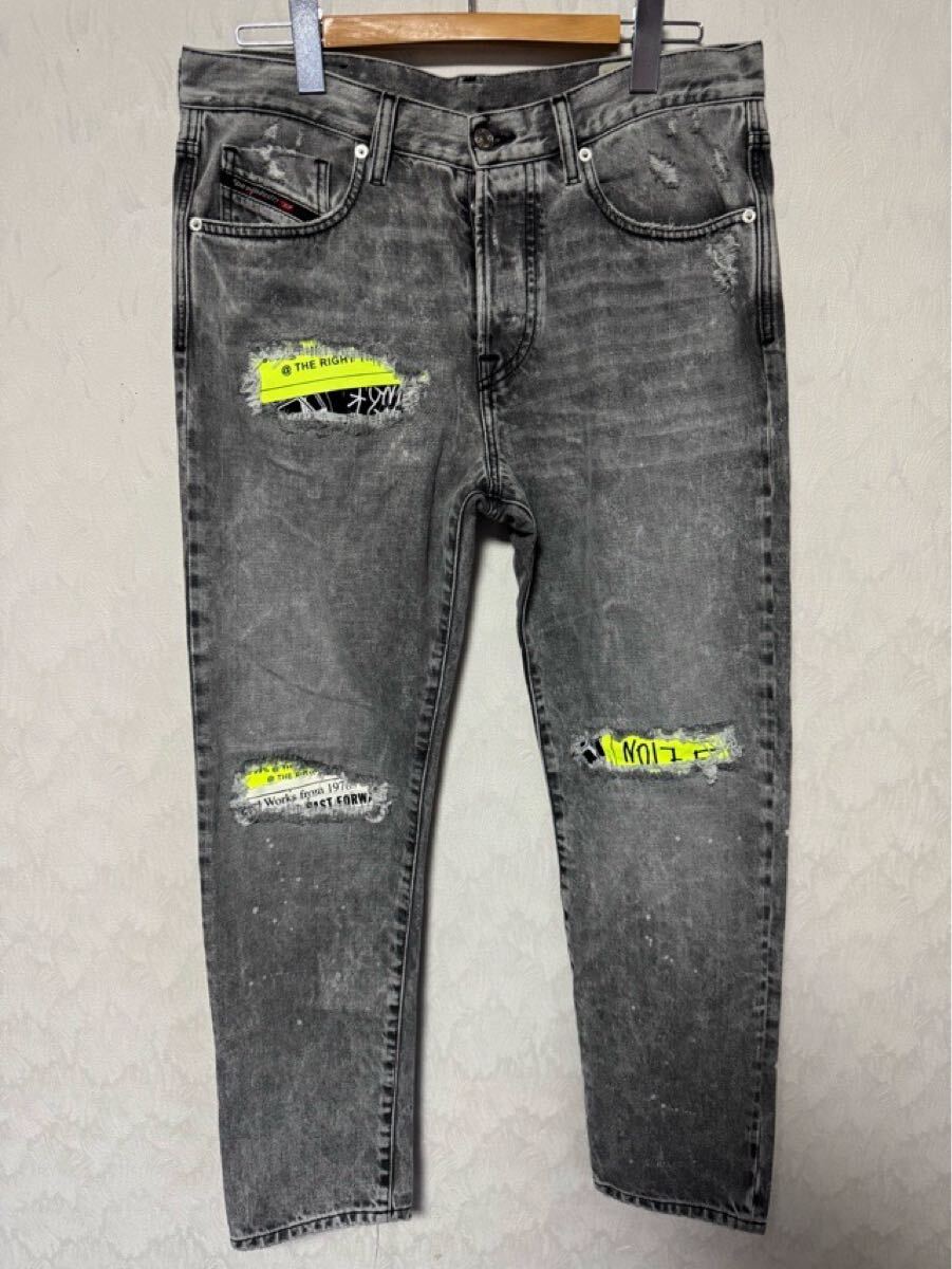 DIESEL ディーゼル DXF-MHARKY ジーンズ デニム グレー W32拍卖