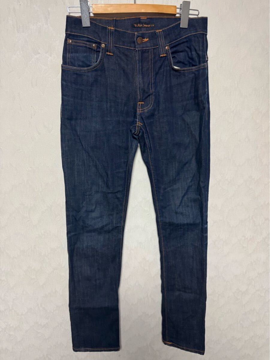 ヌーディージーンズ Nudie Jeans THINFINN シンフィン デニム W31L32 ORG DRY ECRU EMBO拍卖