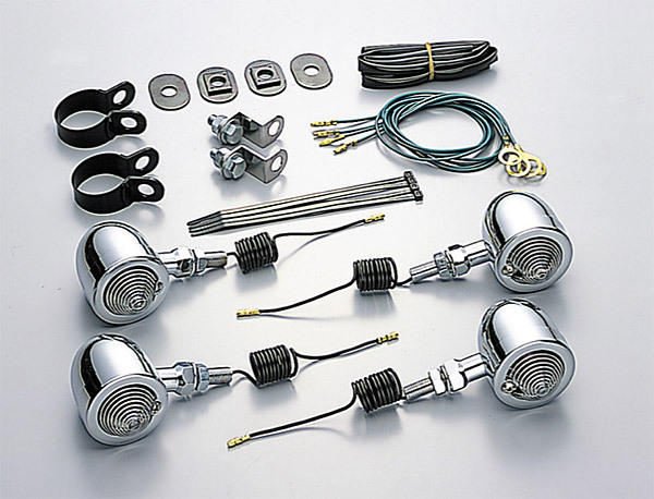 ハリケーン HURRICANE シャドウスラッシャー750 / 400用 ブレットウインカーkit フレームマウント クリアレンズ HA5532C-01拍卖