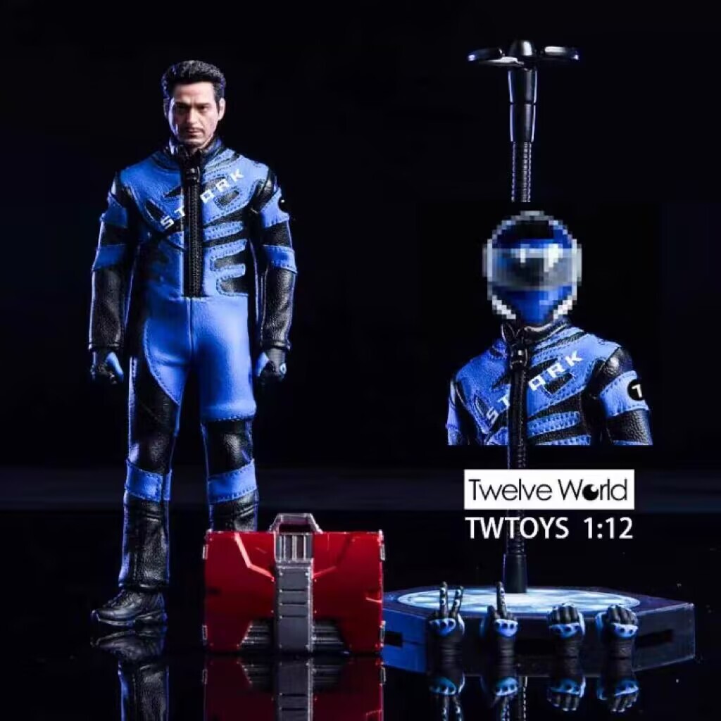 新品 未開封 Twelve World TWTOYS 1/12スケール 可動フィギュア アイアンマン トニー レーシングスーツ RACING SUIT拍卖