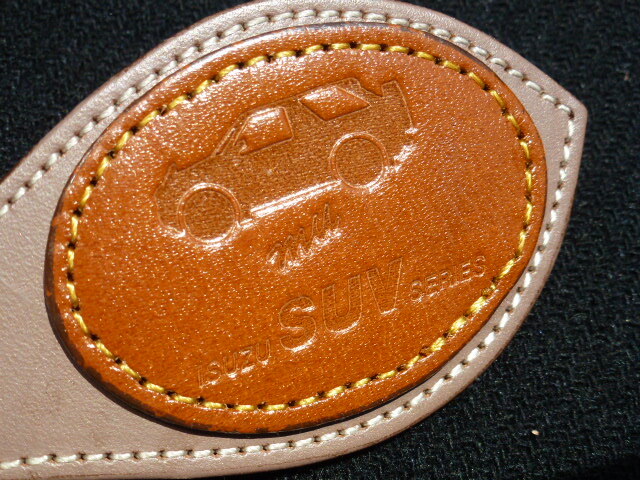 【当時物!】いすゞ 純正 ミュー レザー キーホルダー MU 本革 正規品 UCS17 55 69 XS UES73 UES25 キーリング拍卖