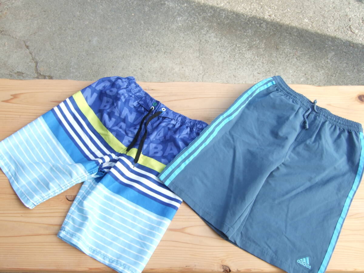 *美品!男の子アディダス、バナナセブン、水着150センチ2点セット*拍卖