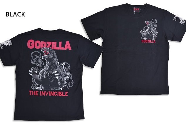 ゴジラ「ゴジラ・モスラ・キングギドラ 大怪獣総攻撃」天竺半袖Tシャツ◆サクラスタイルセレクション ブラック Lサイズ GZL-2503 GODZILLA拍卖