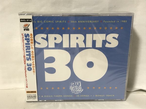 H275 未開封品 「SPIRITS 30 ビッグコミックスピリッツ創刊30周年記念 TV & Movie テーマソング集」拍卖