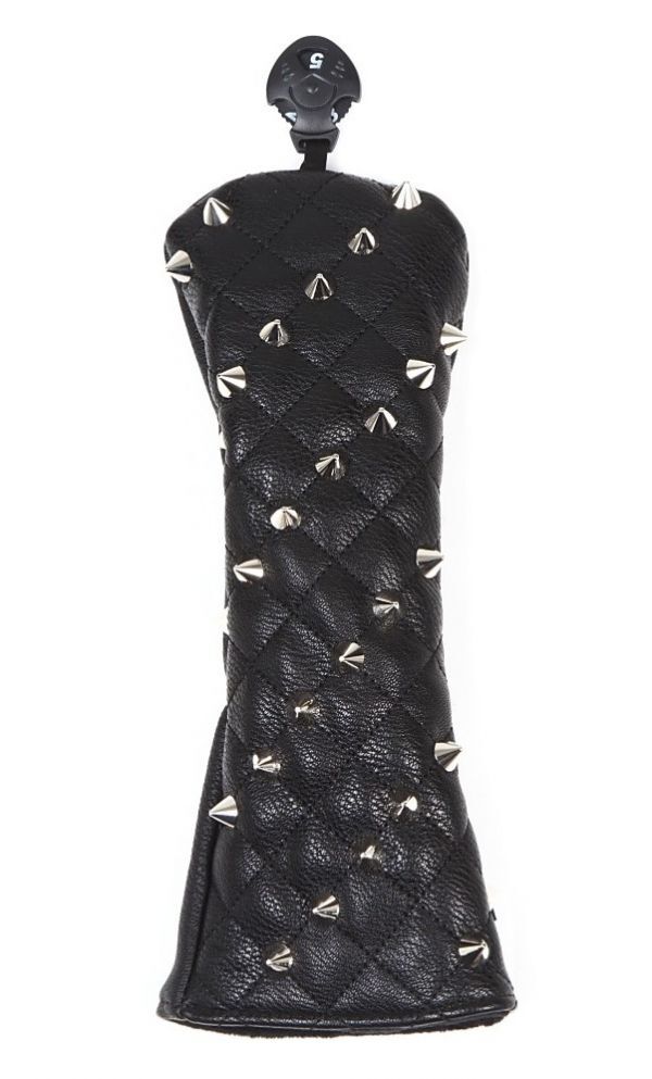 リベット付き ゴルフヘッドカバー ユーティリティ用ブラック拍卖